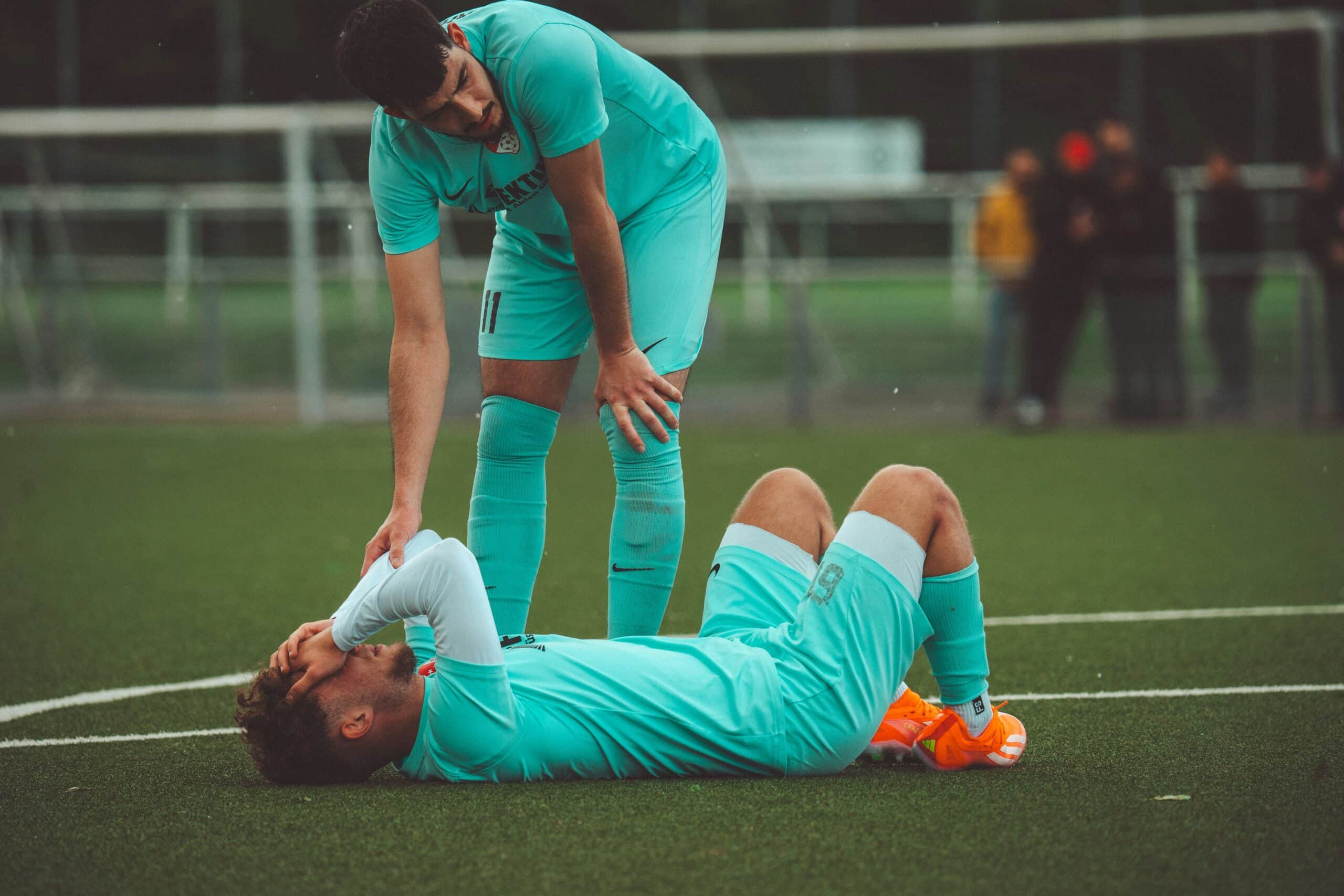 Verletzung beim Fußball